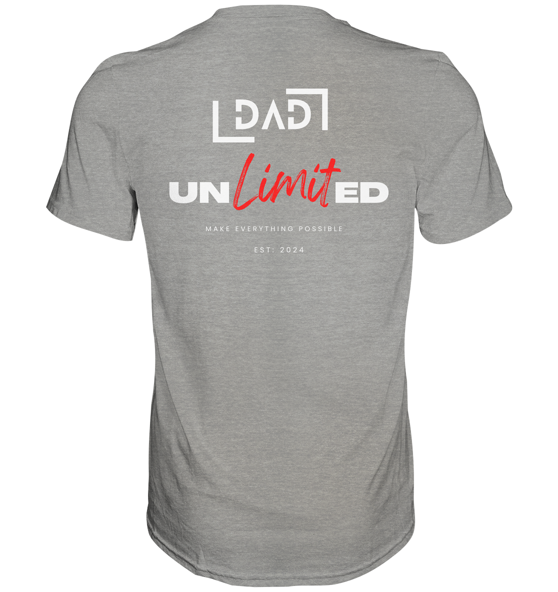 DAD unlimited Backprint, Datum personalisierbar - Premium Shirt