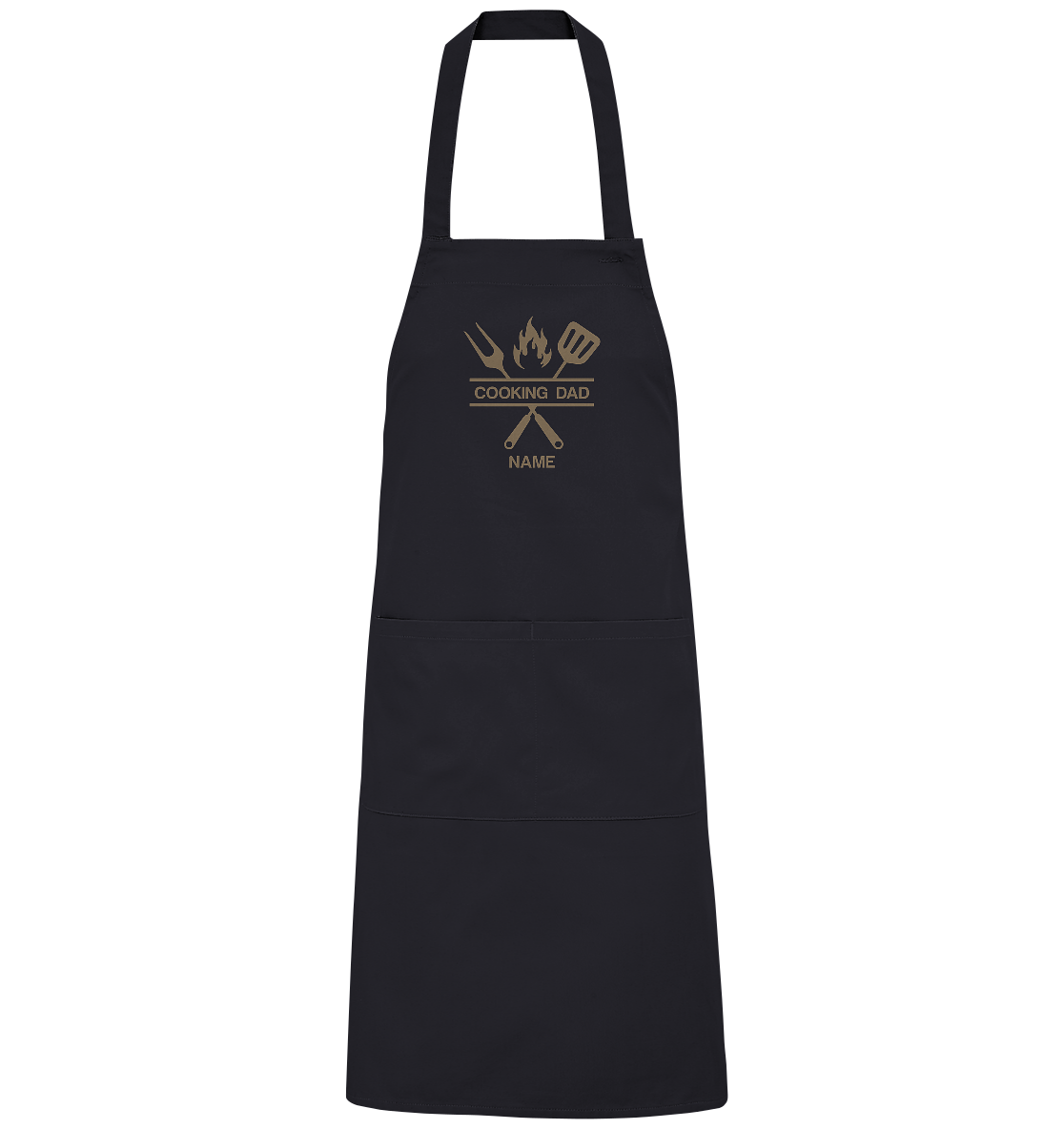 Avental Cooking DAD, nome personalizável - avental de churrasco orgânico