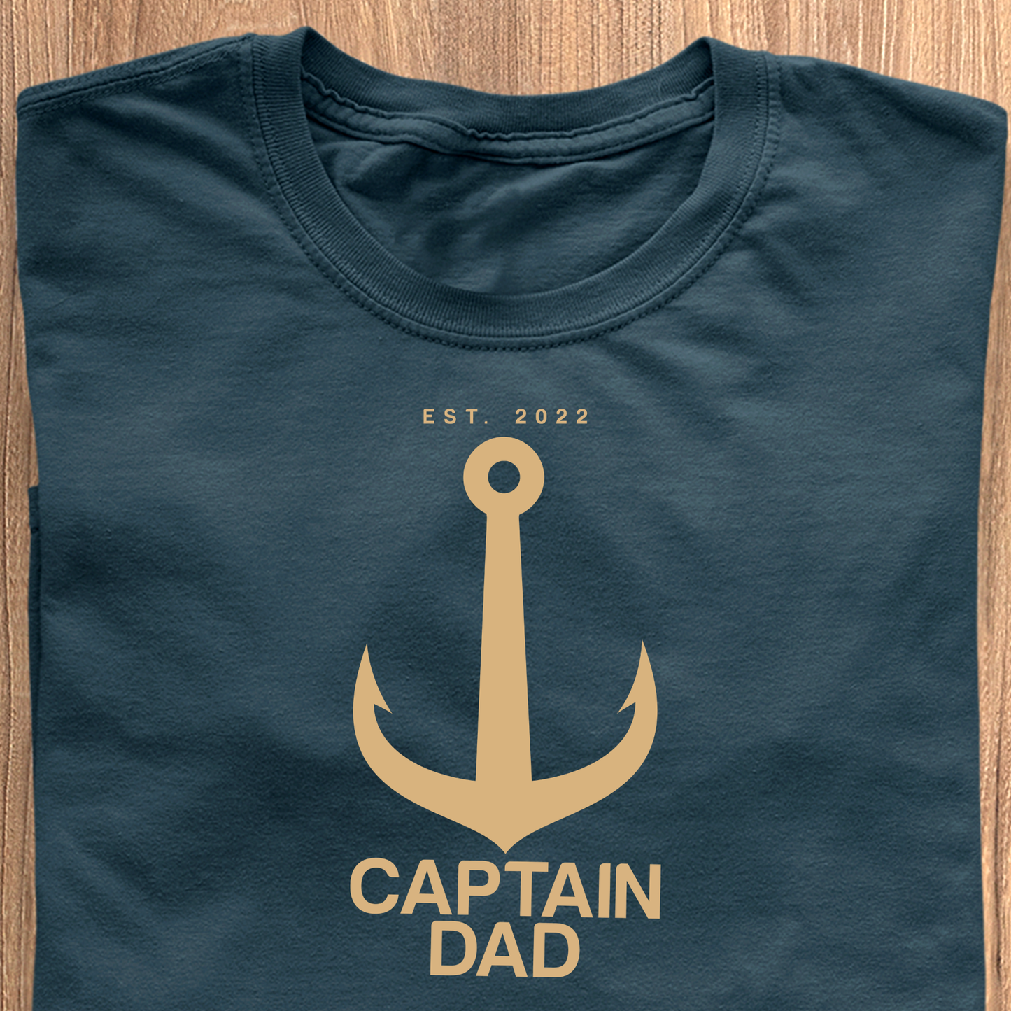 Captain Dad T-Shirt - Datum personalisierbar